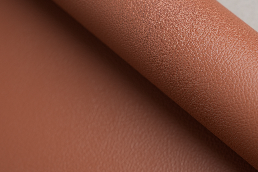 Dark Faux Leather Texture PVC Decorative Film