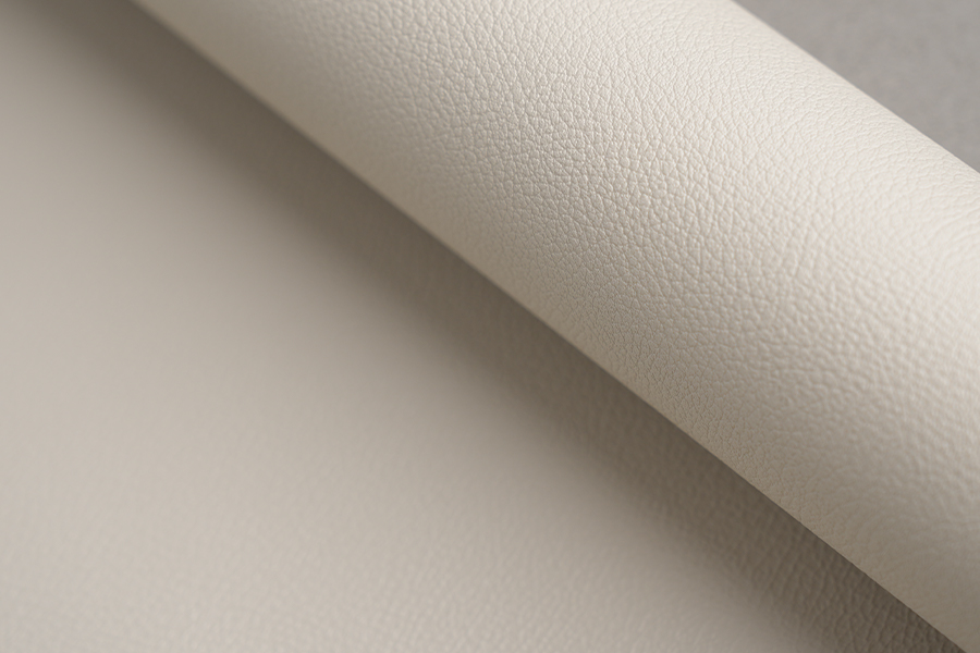 Light Color Faux Leather Texture PVC Decorative Film